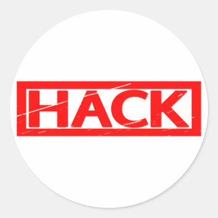 Hack-Briefmarke Runder Aufkleber