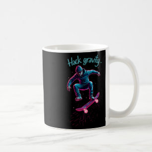 Hack Gravity Skateboardfahren Skaten Skater Hacker Kaffeetasse