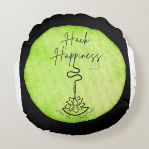 Hack Happy Meditation Pillow Rundes Kissen