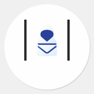 Hack Karo Hoodie Runder Aufkleber