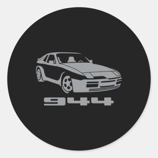 Hack Racing 944 944 Gray Small Runder Aufkleber (Vorderseite)