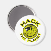 Hack the Planet Magnet (Vorderseite/Rückseite)