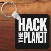 Hack The Planet Schlüsselanhänger (Vorderseite)