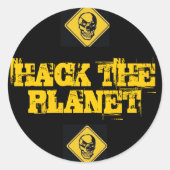 Hack the Planet Stickers (Vorderseite)
