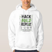 Hackathon-Modus An Hoodie – Hack Bau Wiederhole Pr (Vorderseite)