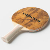 Hackblock Minimaler Moderner Klassischer Name Tischtennis Schläger (Vorderseite)