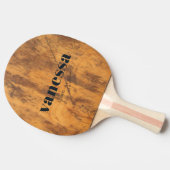 Hackblock Minimaler Moderner Klassischer Name Tischtennis Schläger (Seitenansicht)