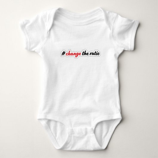 Hackbright Baby #changetheratio Baby Strampler (Vorderseite)