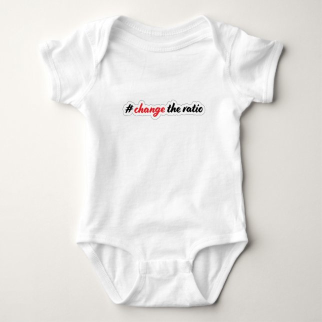 Hackbright Baby #changetheratio Baby Strampler (Vorderseite)