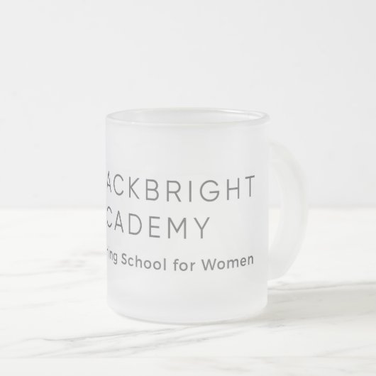 Hackbright mattierte GlasTasse Mattglastasse (VorderseiteRechts)