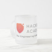 Hackbright mattierte GlasTasse Mattglastasse (Vorderseite Links)