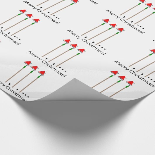 Hacke, Hacke, Hacke… Frohe Weihnachten! Geschenkpapier (Ecke)