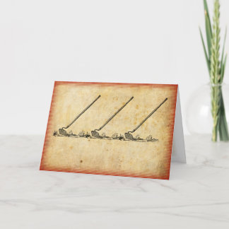 Hacke, Hacke, Hacken-Gruß-Karte Feiertagskarte