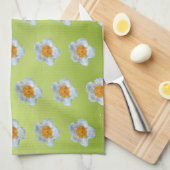 Häckelblume Geschirrtuch (Viertel Falte)