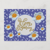 Häckelblumen Postkarte (Vorderseite)