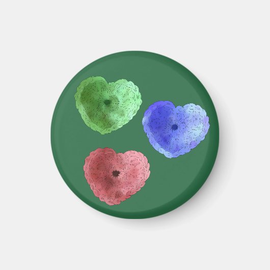 Häckelherzen Magnet (Vorne)