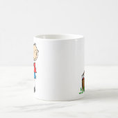 Hacken der hölzernen Campings-Tasse Kaffeetasse (Mittel)