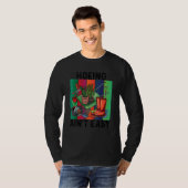 Hacken ist nicht leichtes Gärtnern T-Shirt (Vorne ganz)