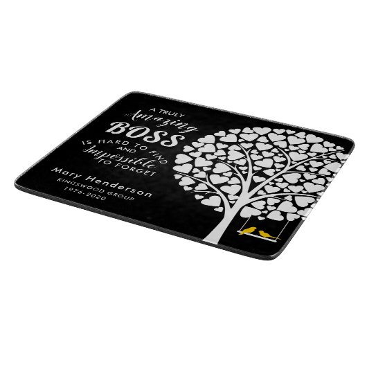 Hackendes Brett CHEF-RUHESTANDS-GLASGESCHENK (Ecke)