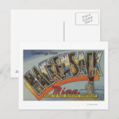 Hackensack, Minnesota - Große Buchstabenszenen Postkarte (Vorne/Hinten)