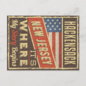 Hackensack New Jersey Postkarte (Vorderseite)