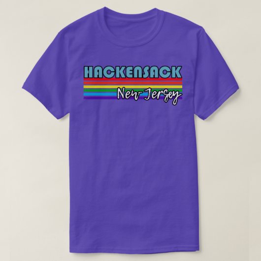 Hackensack New Jersey Pride Hackensack LGBT Gesche T-Shirt (Design vorne)