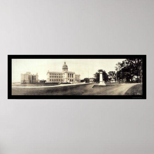 Hackensack, NJ Court Foto 1913 Poster (Vorne)