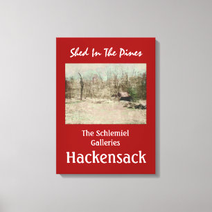 Hackensack - Schuppen in den Kiefern Leinwanddruck