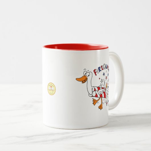 Hacker 4. Juli Duck Coffee Tasse (VorderseiteRechts)