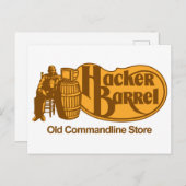 Hacker Barrel: Der alte Commandline Store Postkarte (Vorne/Hinten)