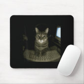Hacker Cat Meme Funny Computer Cat Kitten Gamer Ca Mousepad (Mit Mouse)