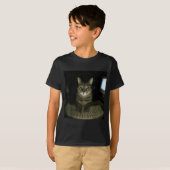 Hacker Cat Meme Funny Computer Cat Kitten Gamer Ca T-Shirt (Vorne ganz)