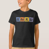 Hacker Chemist Elements Programmer T-Shirt (Vorderseite)
