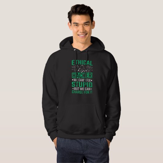 Hacker Computer Code Ethical Hacker Cybersecurity Hoodie (Vorne ganz)
