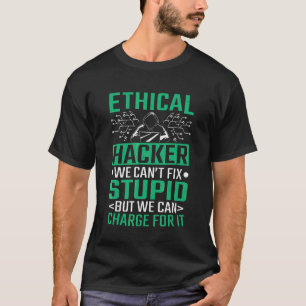 Hacker Computer Code Ethical Hacker Cybersecurity T-Shirt