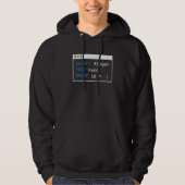 Hacker Computer Code Select Finger Cybersecurity Hoodie (Vorderseite)