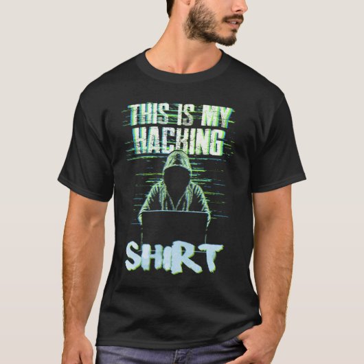 Hacker Computer Hacking T-Shirt (Vorderseite)