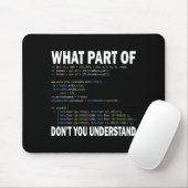 Hacker Computer Programmer Apparel Coding What Par Mousepad (Mit Mouse)