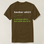 Hacker Computer Science Programmer Coder 1 T-Shirt (Design vorne)