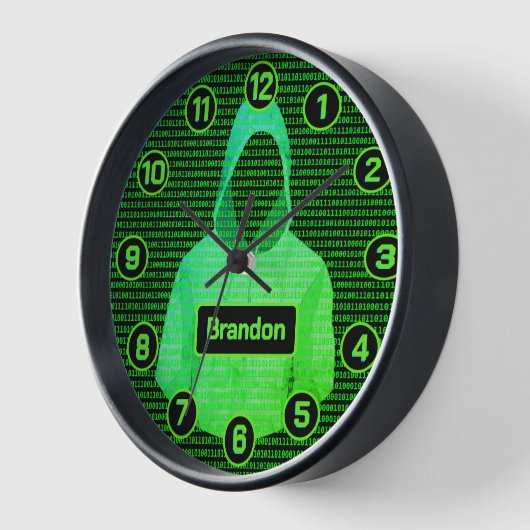 Hacker Cyber Punk: Teenager / Programmierer Tech-Z Uhr (Winkel)