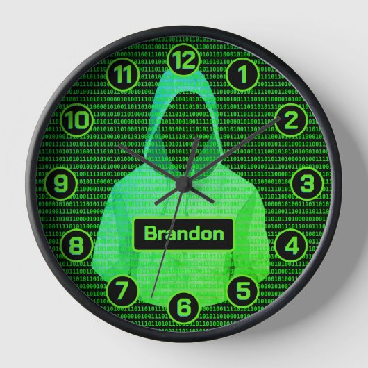 Hacker Cyber Punk: Teens / Programmierer-Tech-Assi Uhr (Vorderseite)