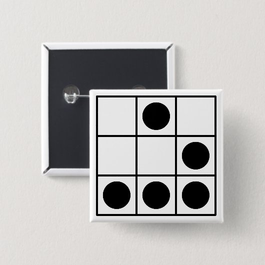 Hacker-Emblem Button (Vorne & Hinten)