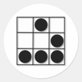 Hacker Emblem Runder Aufkleber (Vorderseite)