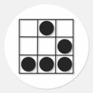 Hacker Emblem Runder Aufkleber