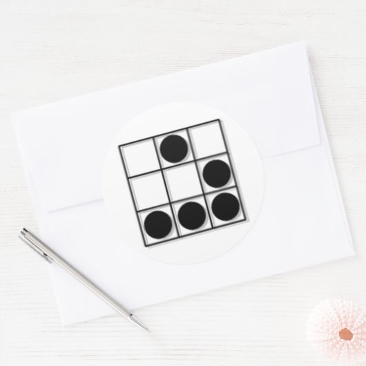 Hacker Emblem Runder Aufkleber (Umschlag)