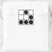 Hacker Emblem Runder Aufkleber (Tasche)