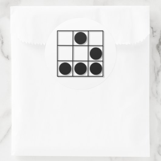 Hacker Emblem Runder Aufkleber (Tasche)