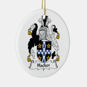 Hacker-Familienwappen Keramikornament (Rechts)
