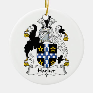 Hacker-Familienwappen Keramikornament