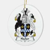 Hacker-Familienwappen Keramikornament (Links)